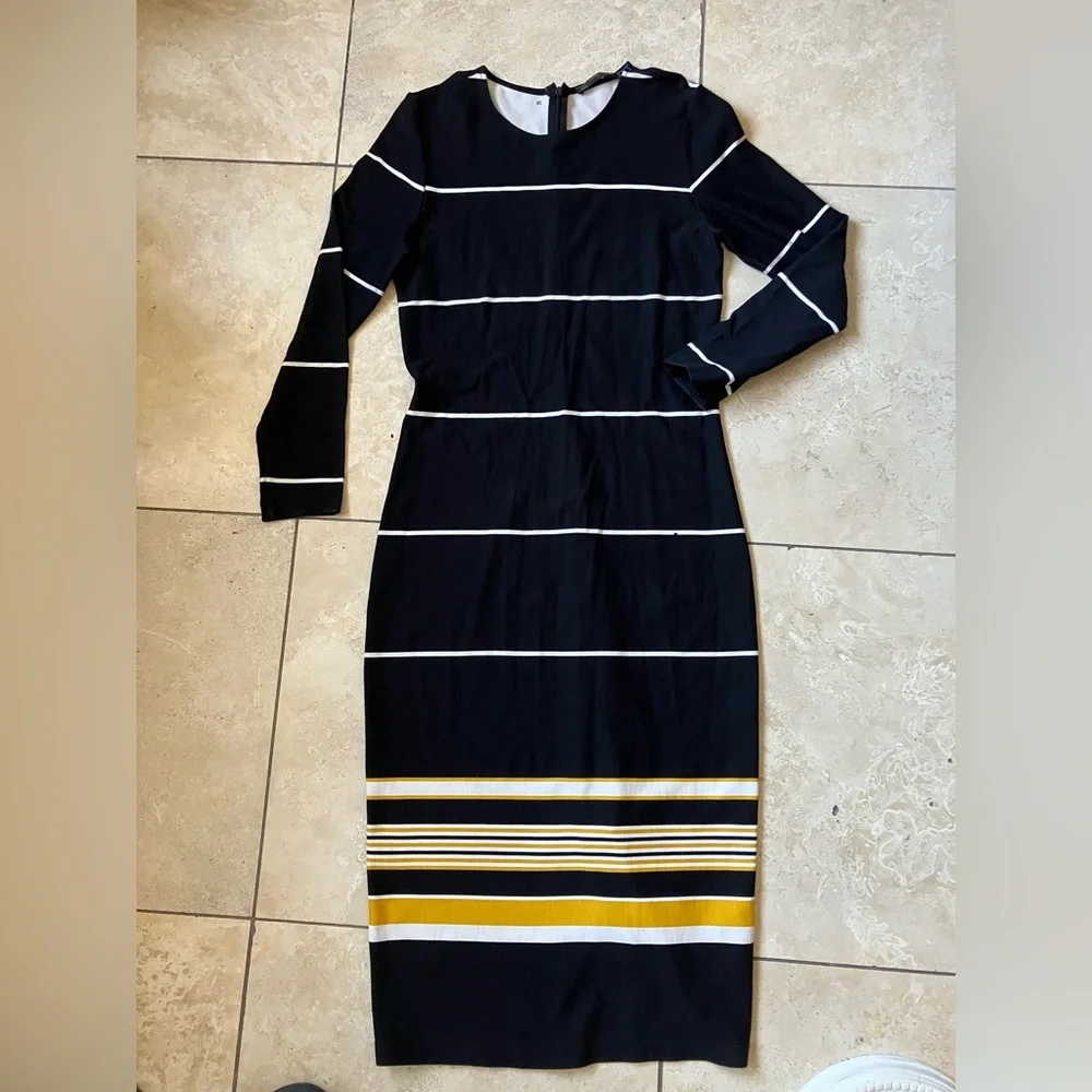 Zara Trafaluc Collection Below the Knee Straight Zip-up Dress Size Large - Picture 1 of 5